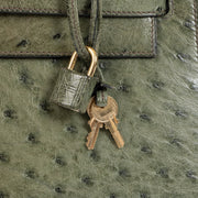 Hermès 1995 Kelly 32 Vert Olive Ostrich