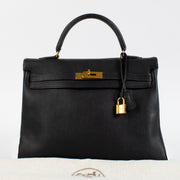 Hermès Kelly 35 Navy Togo GHW