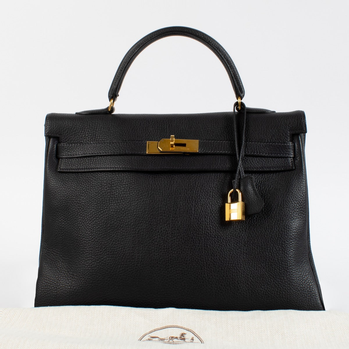 Hermès Kelly 35 Navy Togo GHW