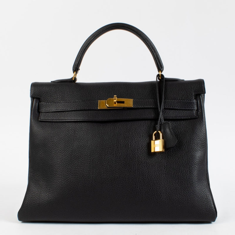Hermès Kelly 35 Navy Togo GHW