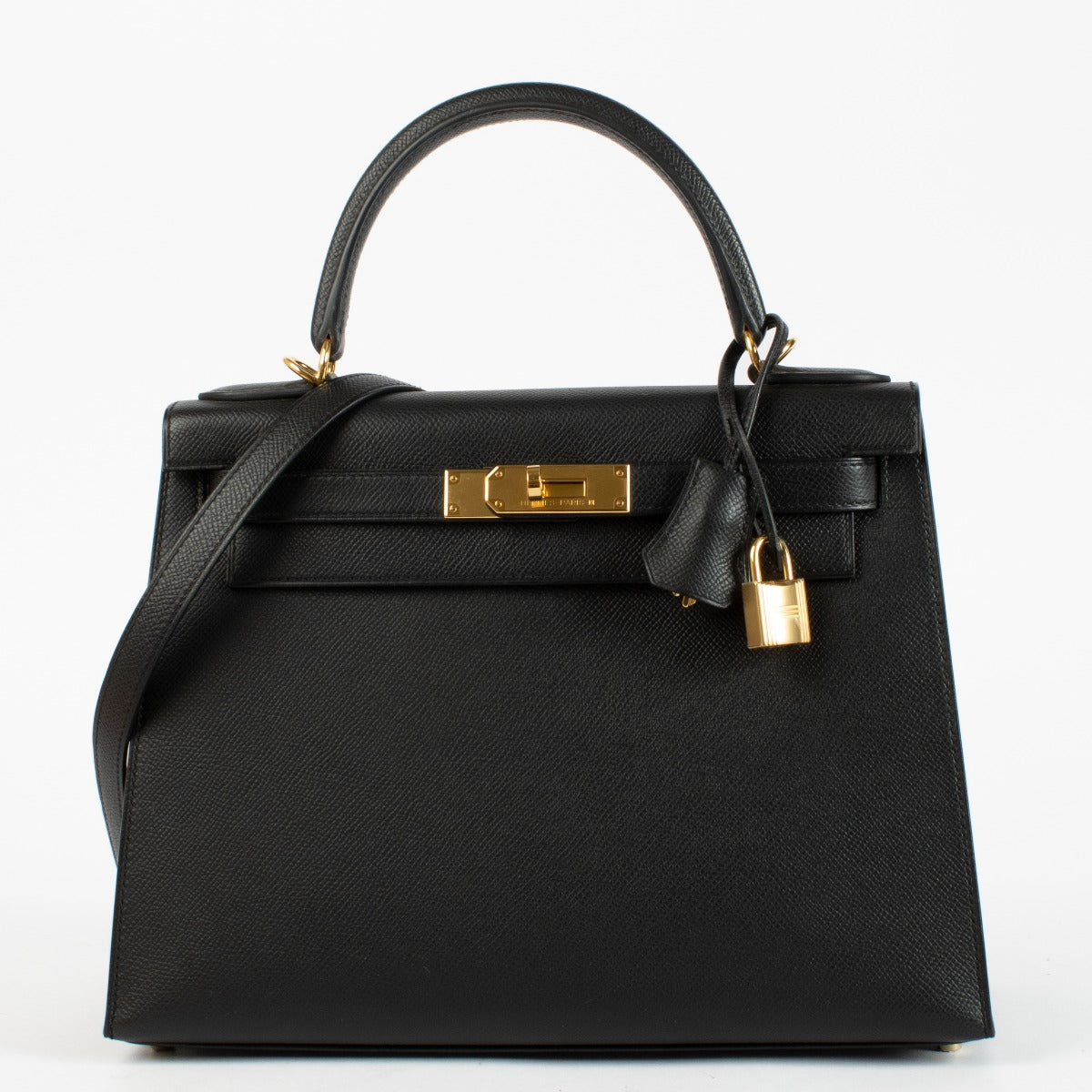 Hermès Kelly 28 Zwart Epsom GHW