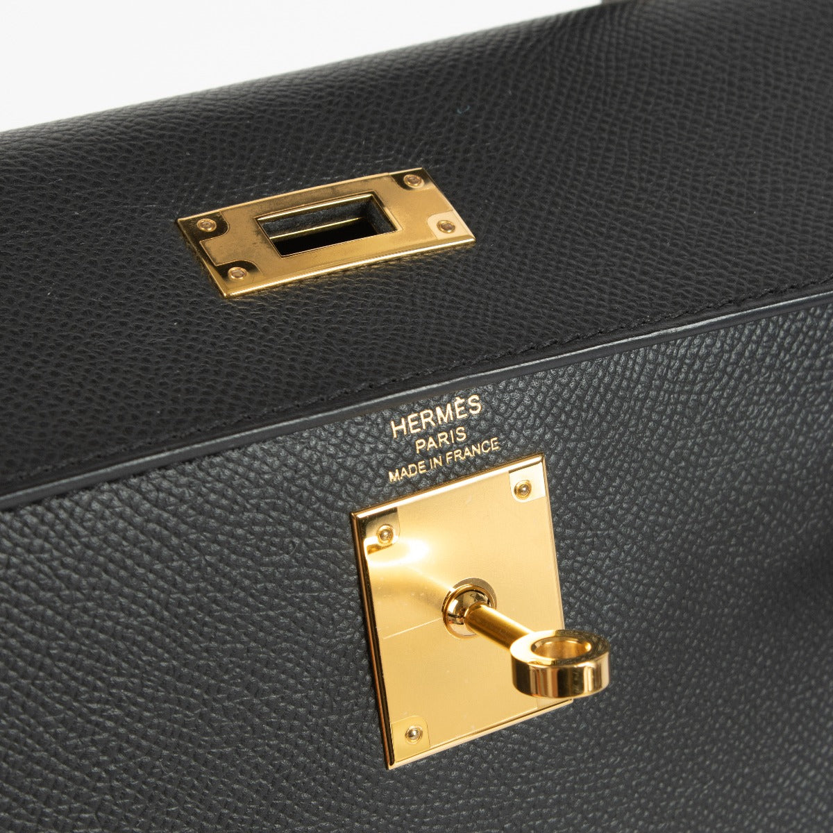 Hermès Kelly 28 Zwart Epsom GHW