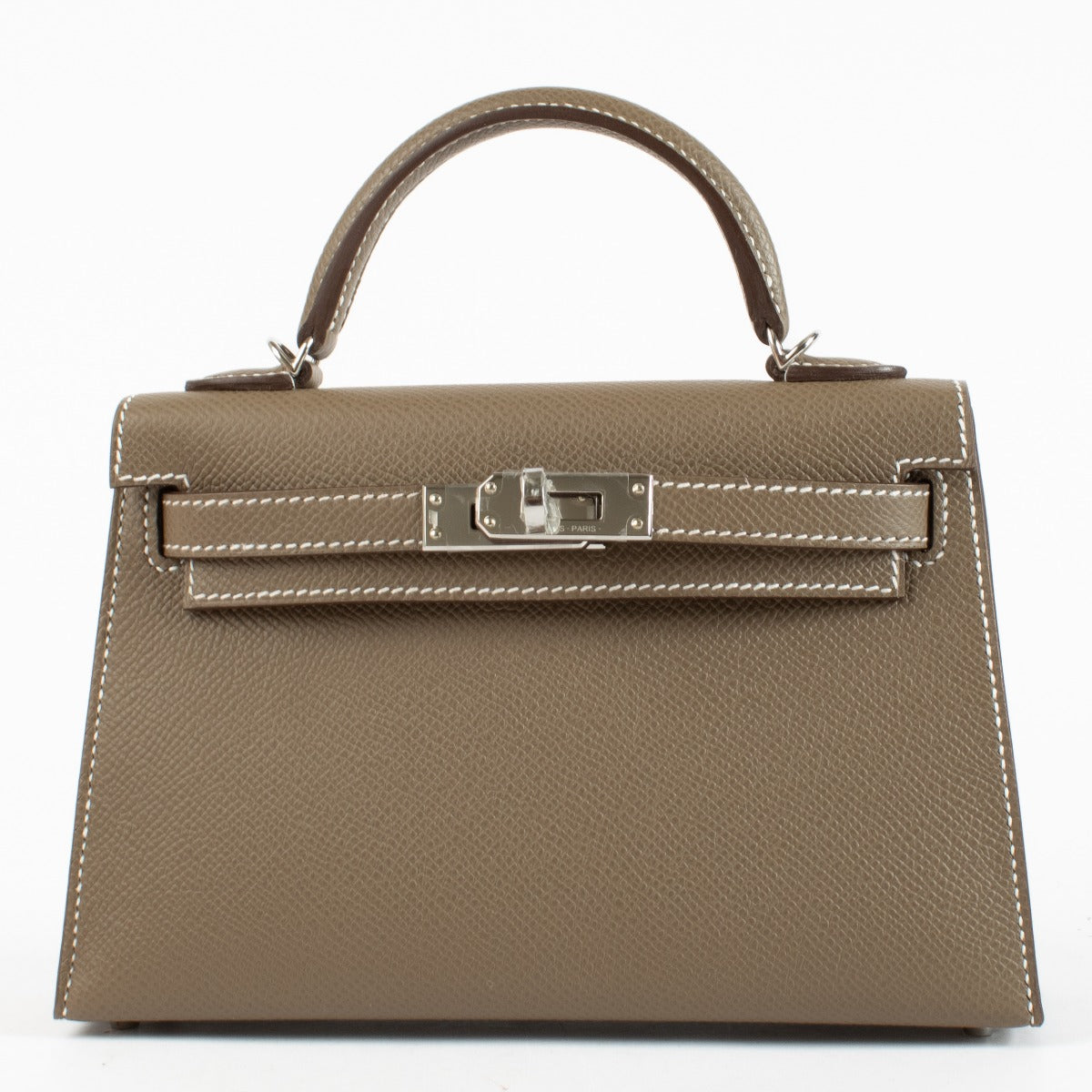 Hermès Kelly Mini II Etoupe Epsom PHW