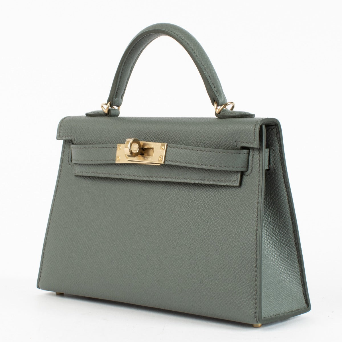 Hermès Kelly Mini II Vert Amande Epsom PBHW