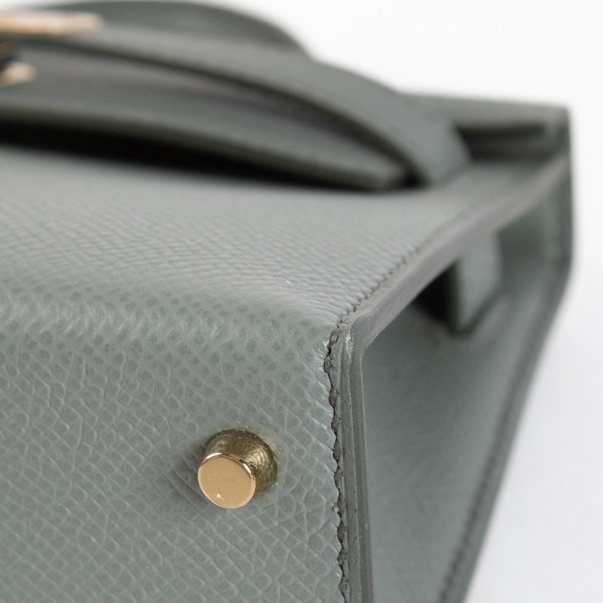 Hermès Kelly Mini II Vert Amande Epsom PBHW