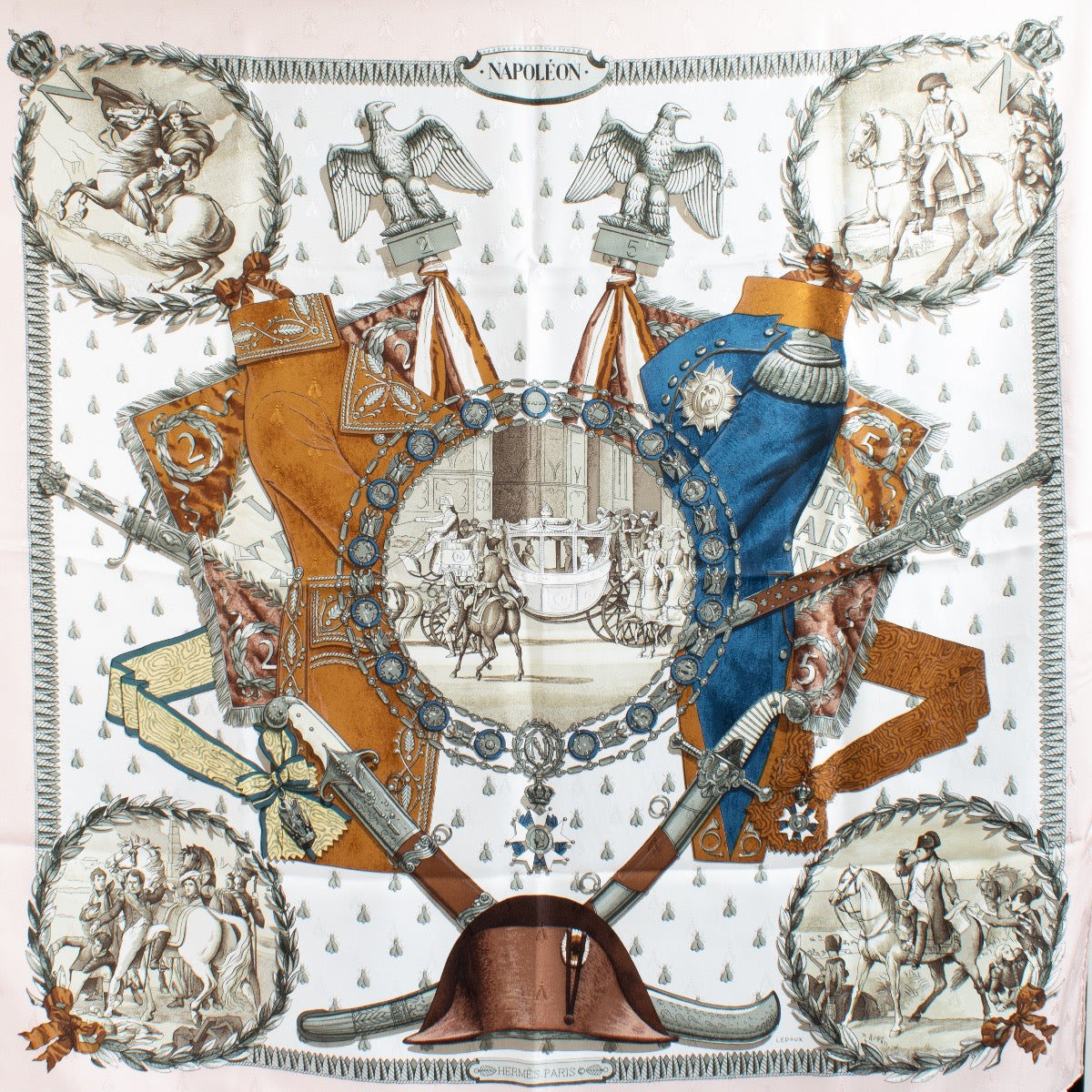 Shop 100% authentic second hand Hermès Napoléon Silk Scarf on Labellov.com