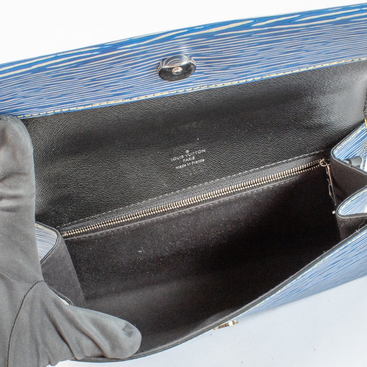 Pochette Clery Louis Vuitton en jean et cuir Epi