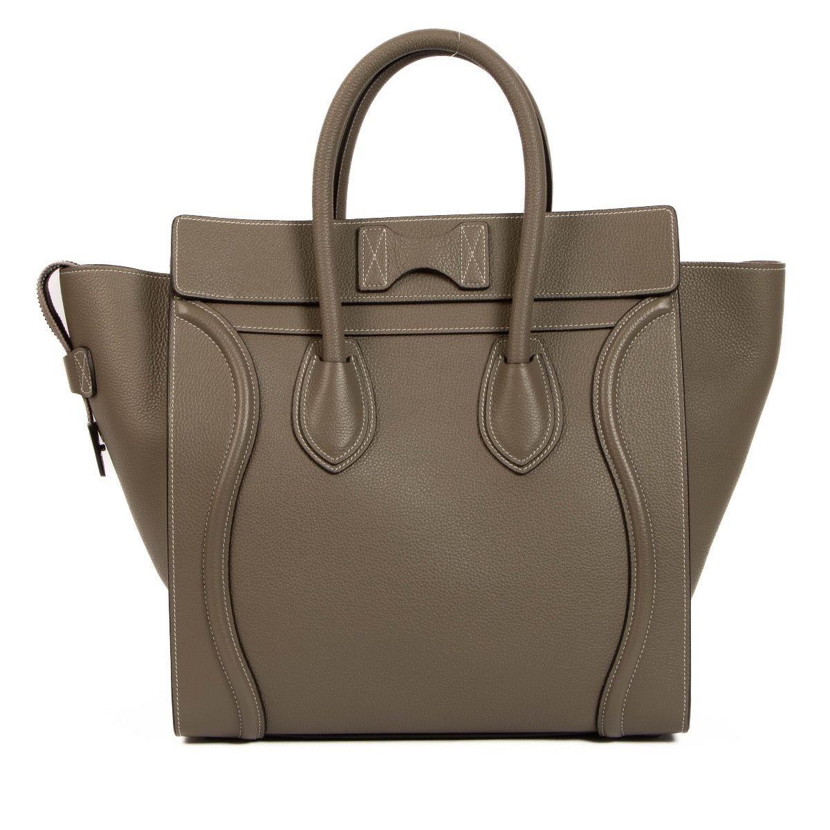 shop 100% authentic second hand Celine Grey Drummed Leather Mini Luggage Bag on Labellov.com