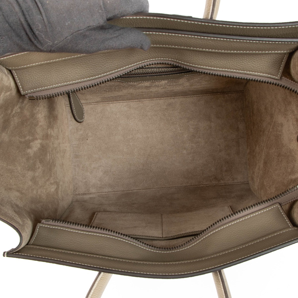 shop 100% authentic second hand Celine Grey Drummed Leather Mini Luggage Bag on Labellov.com