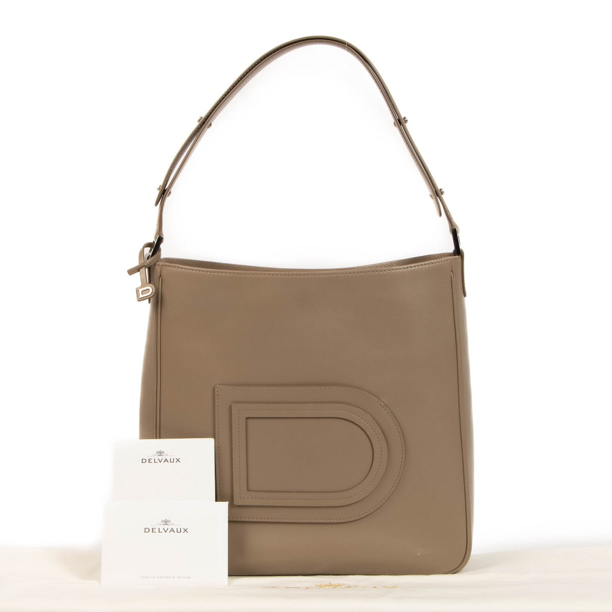 shop 100% authentic second hand Delvaux Tourterelle Allure Louise Hobo MM on Labellov.com