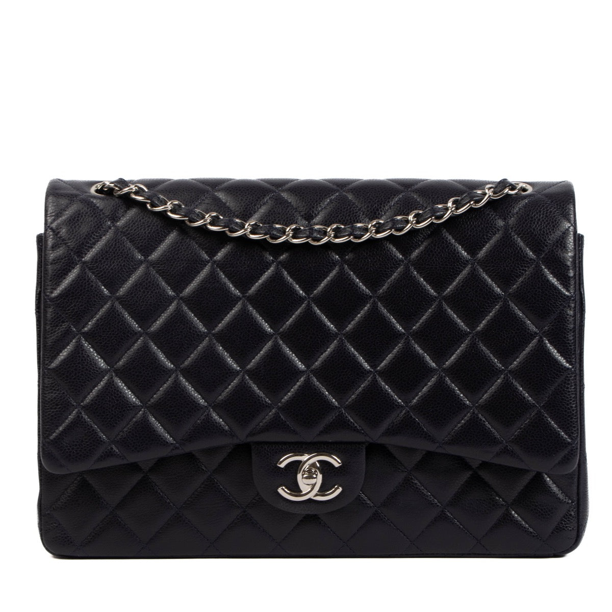 Shop 100% authentic second-hand Chanel Blue Classic Flap Bag on Labellov.com
