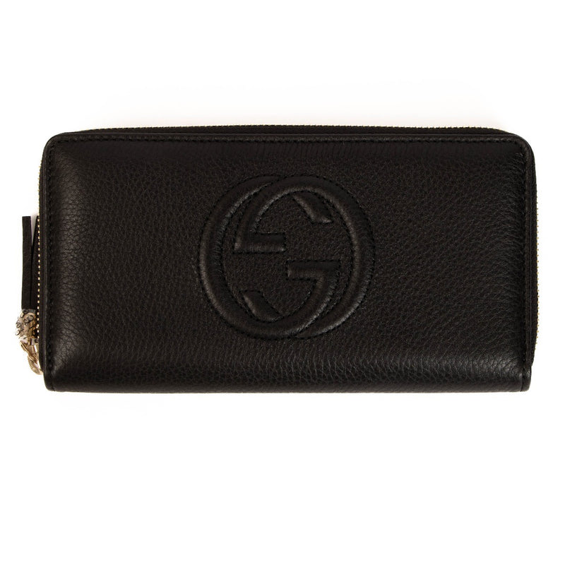 Gucci Black Leather Soho Wallet