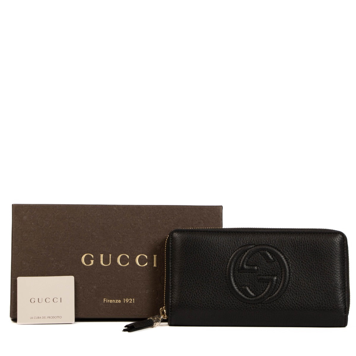 Gucci Black Leather Soho Wallet