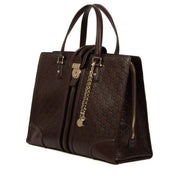 Gucci Brown Guccissima Treasure Large Tote Bag
