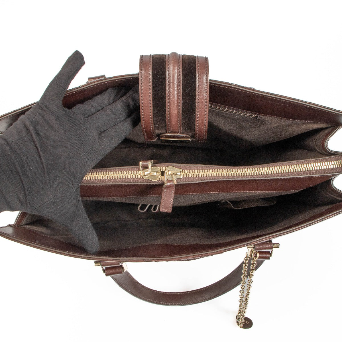 Gucci Brown Guccissima Treasure Large Tote Bag