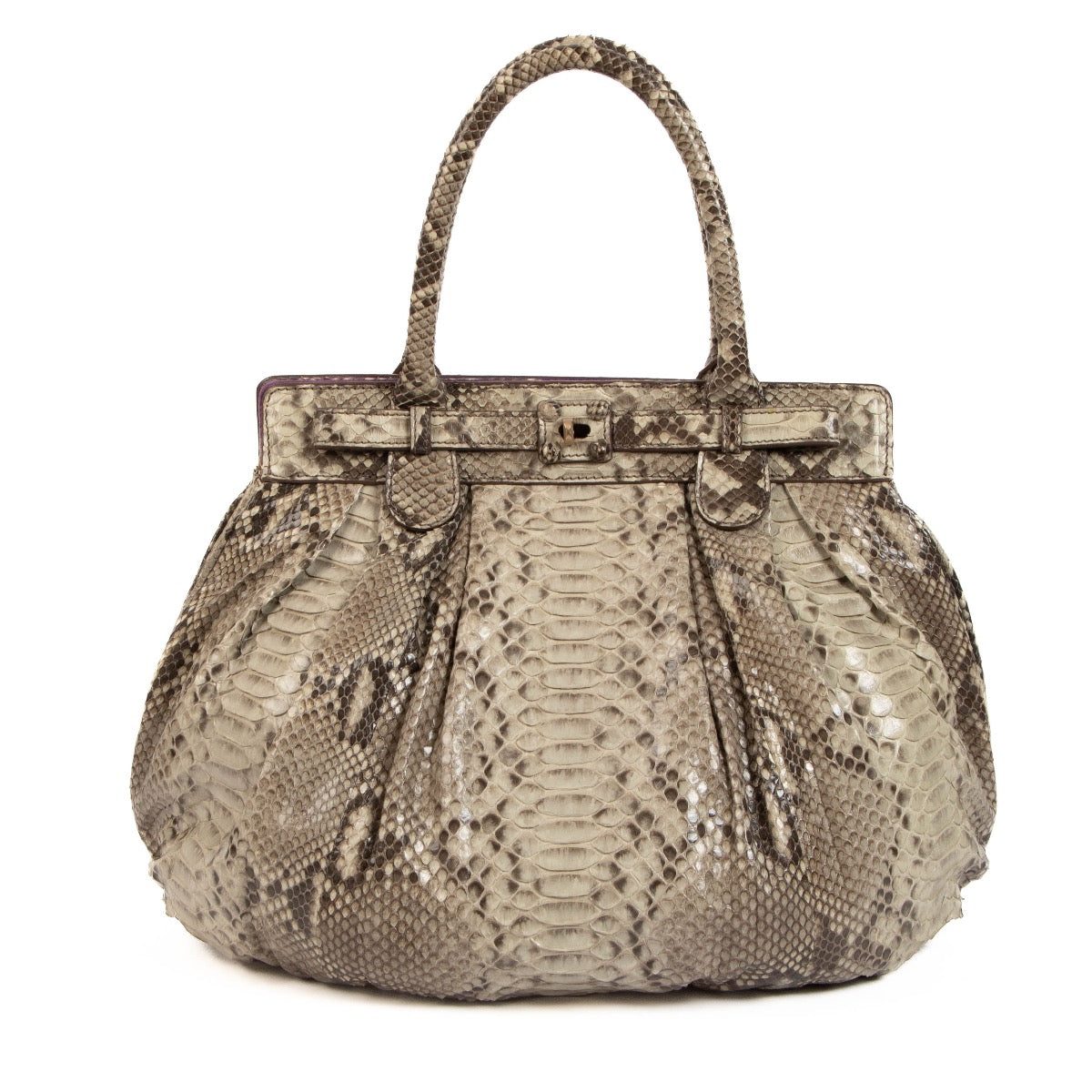 shop 100% authentic second hand Zagliani Python Large Puffy Bag on Labellov.com