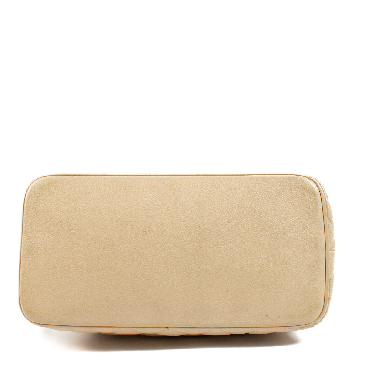 Chanel Beige Caviar Leather Medaillon Shopping Bag
