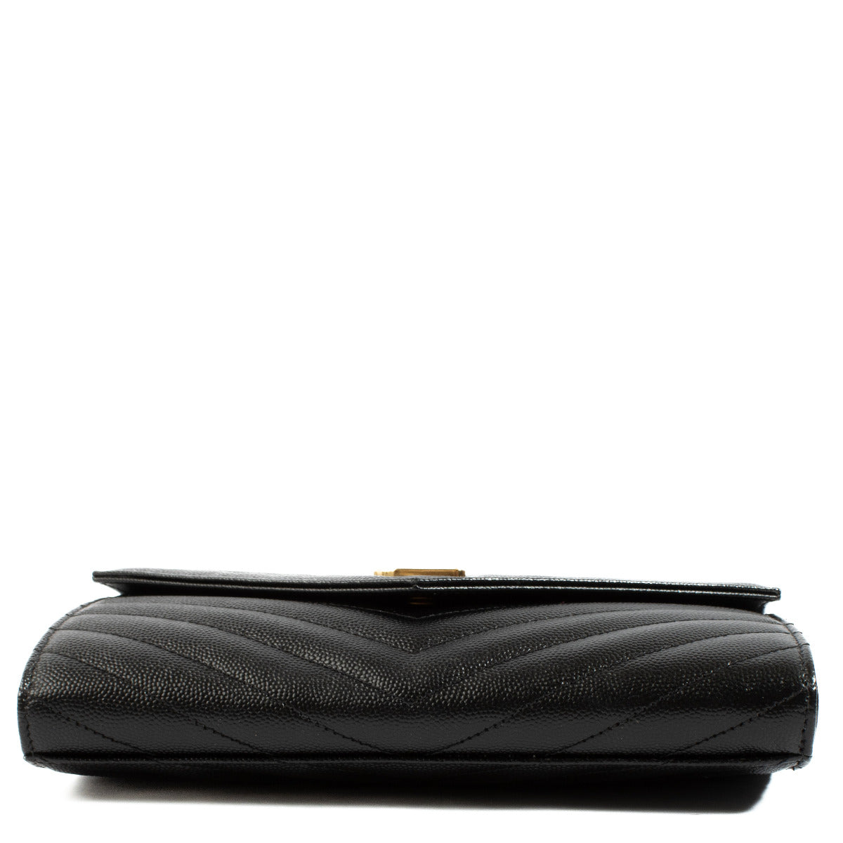Saint Laurent Zwarte Cassandre Clutch van Generfd Leer