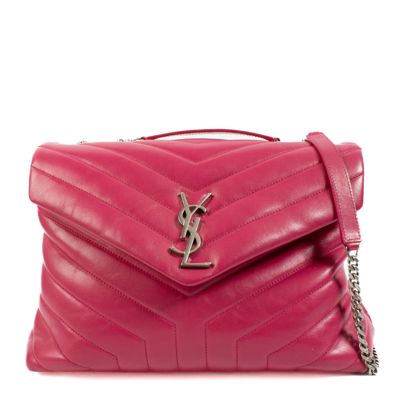 Saint Laurent Fuchsia Medium Loulou tas