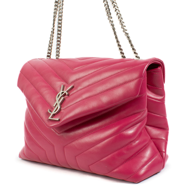 Saint Laurent Fuchsia Medium Loulou tas