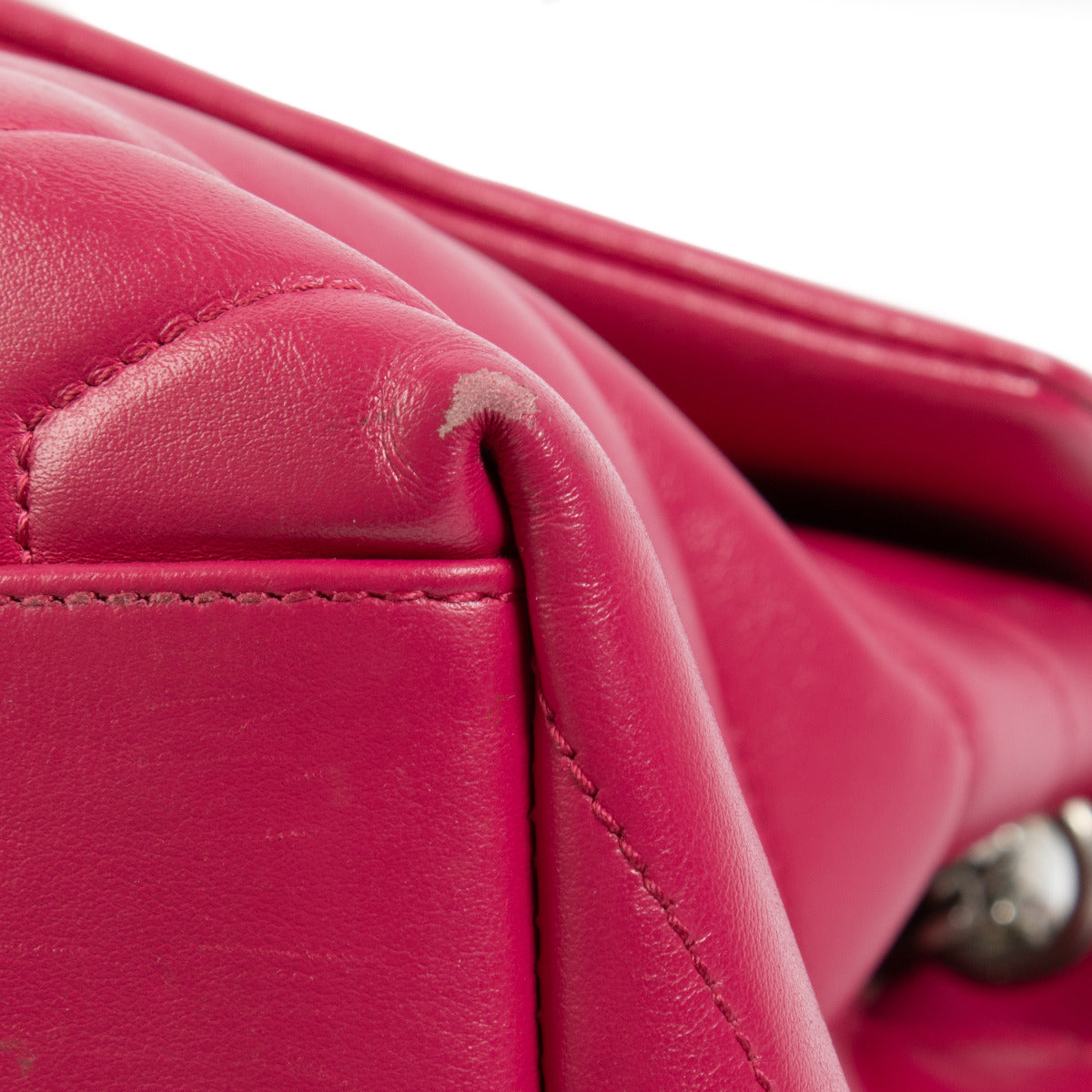 Sac Loulou moyen fuchsia Saint Laurent