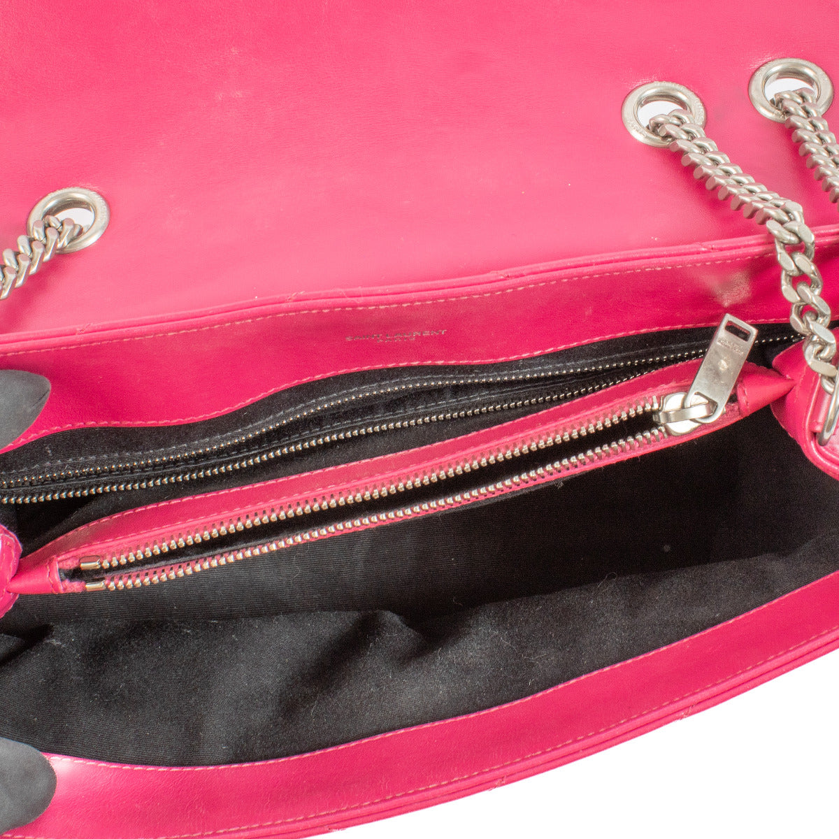 Sac Loulou moyen fuchsia Saint Laurent