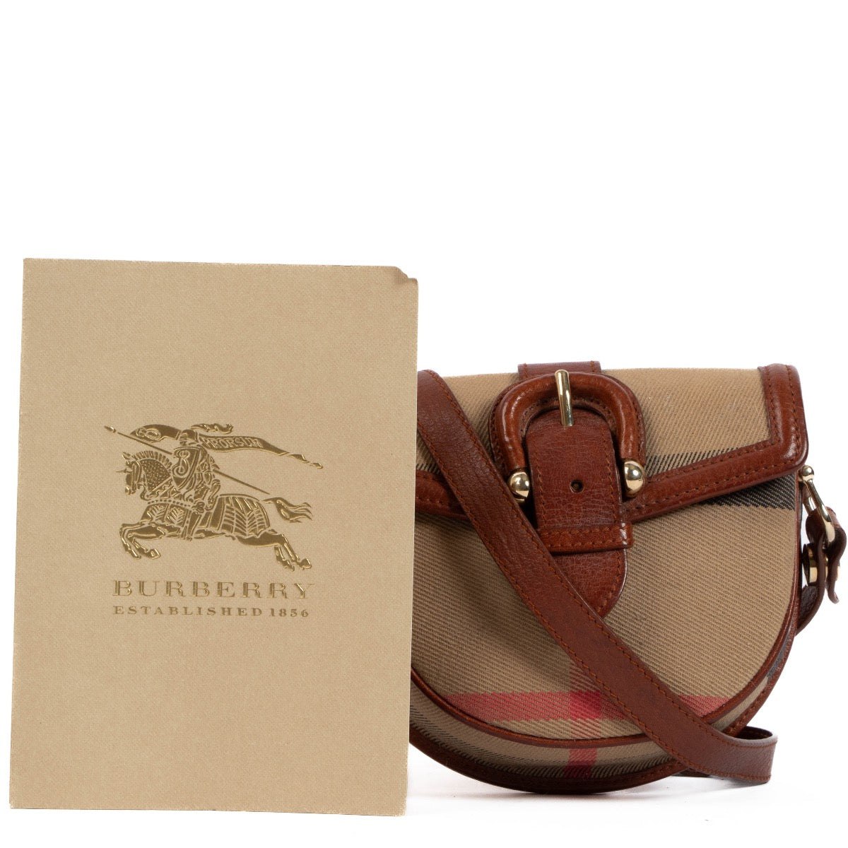 Shop 100% authentic second-hand Burberry Check Mini Crossbody Bag on Labellov.com