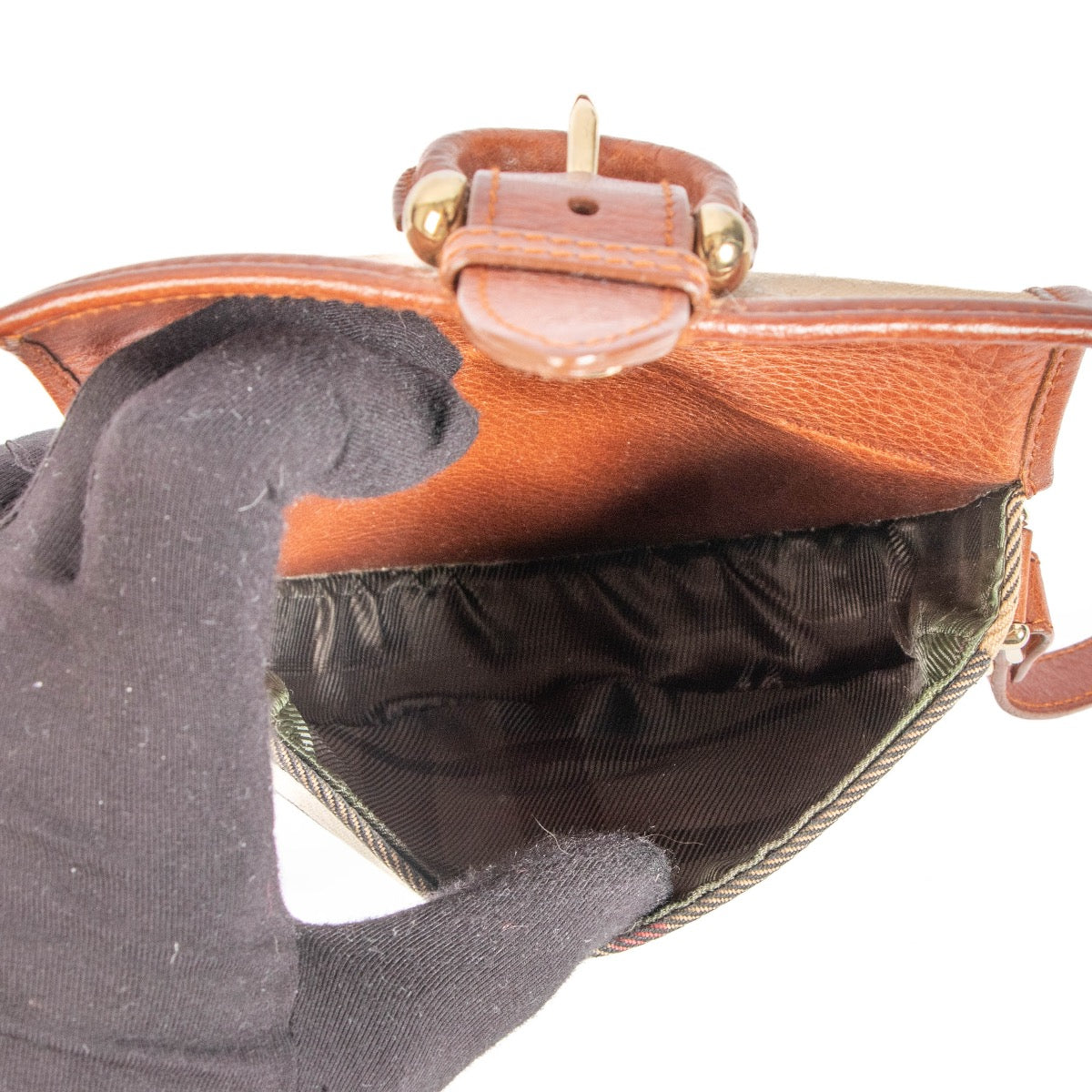 Shop 100% authentic second-hand Burberry Check Mini Crossbody Bag on Labellov.com