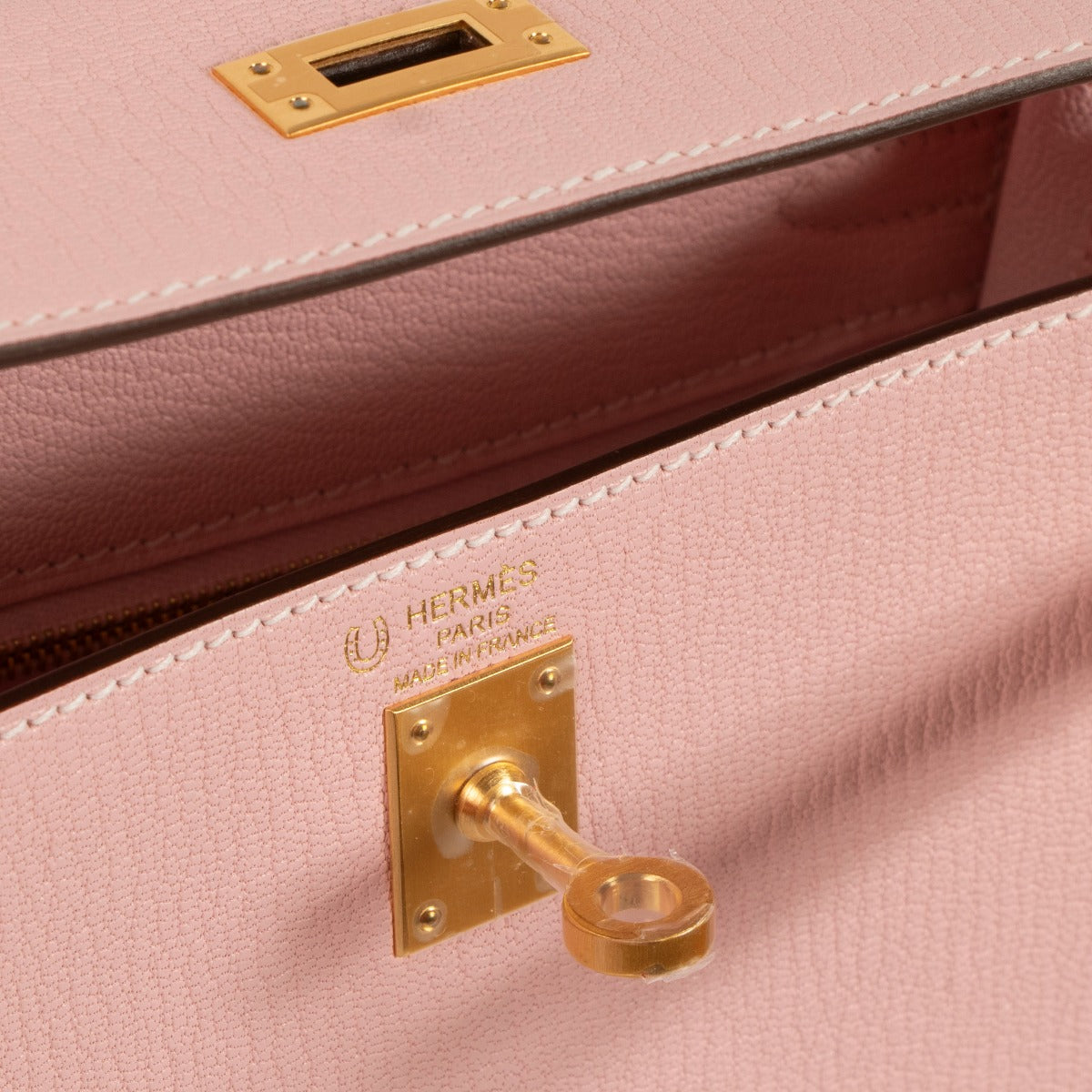 Hermès HSS Kelly 25 Rose Sakura/Nata Chèvre Mysore BGHW