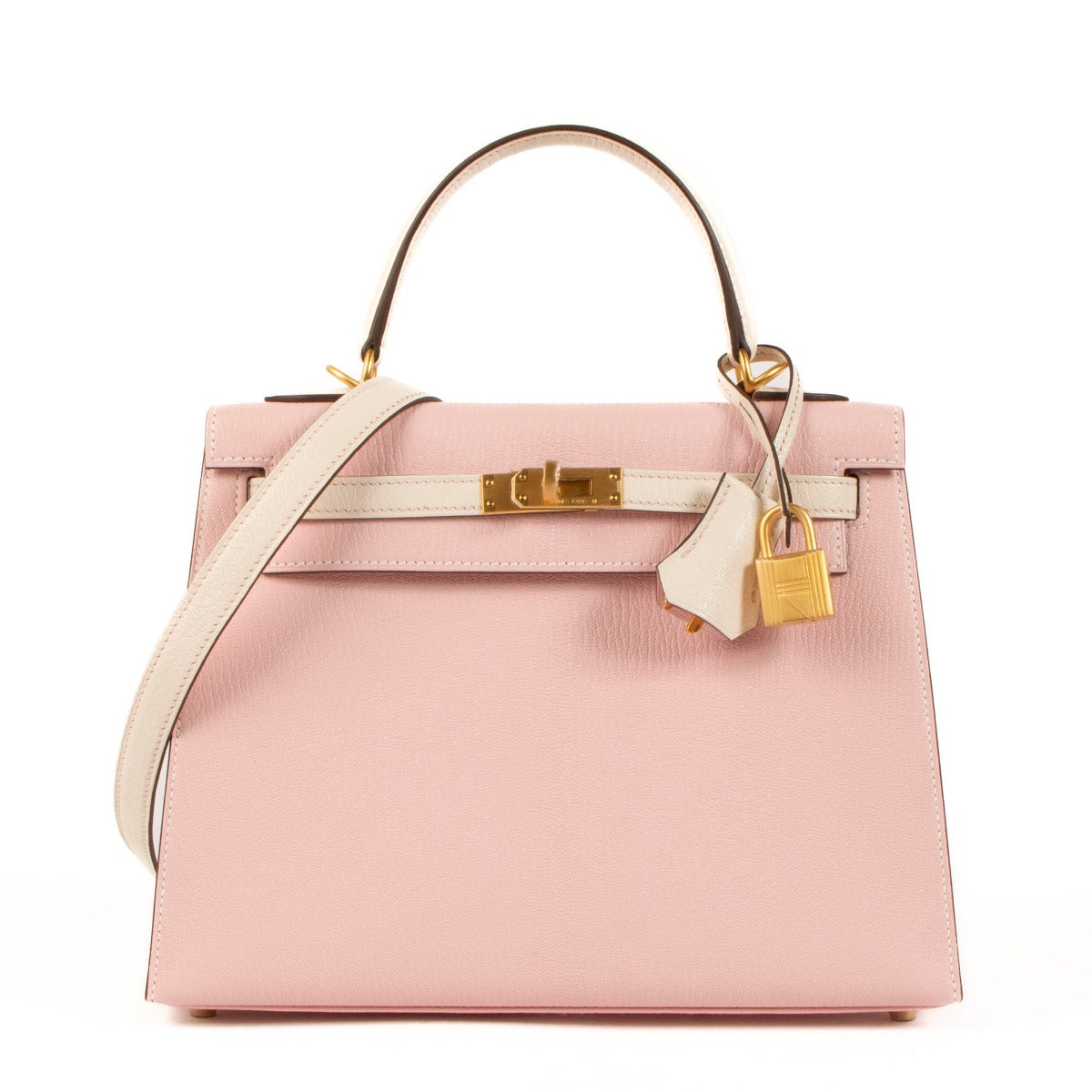 Hermès Kelly 25 HSS Rose Sakura/Nata Chevre Mysore