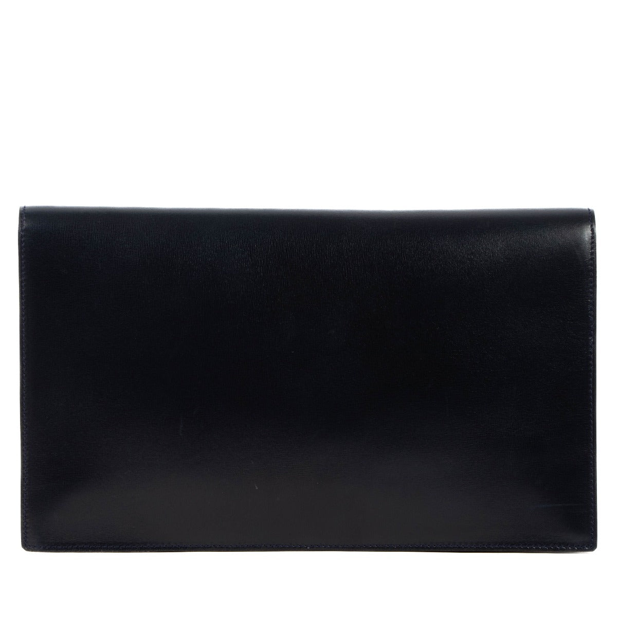 Pochette Delvaux en veau box bleu marine, années 1970