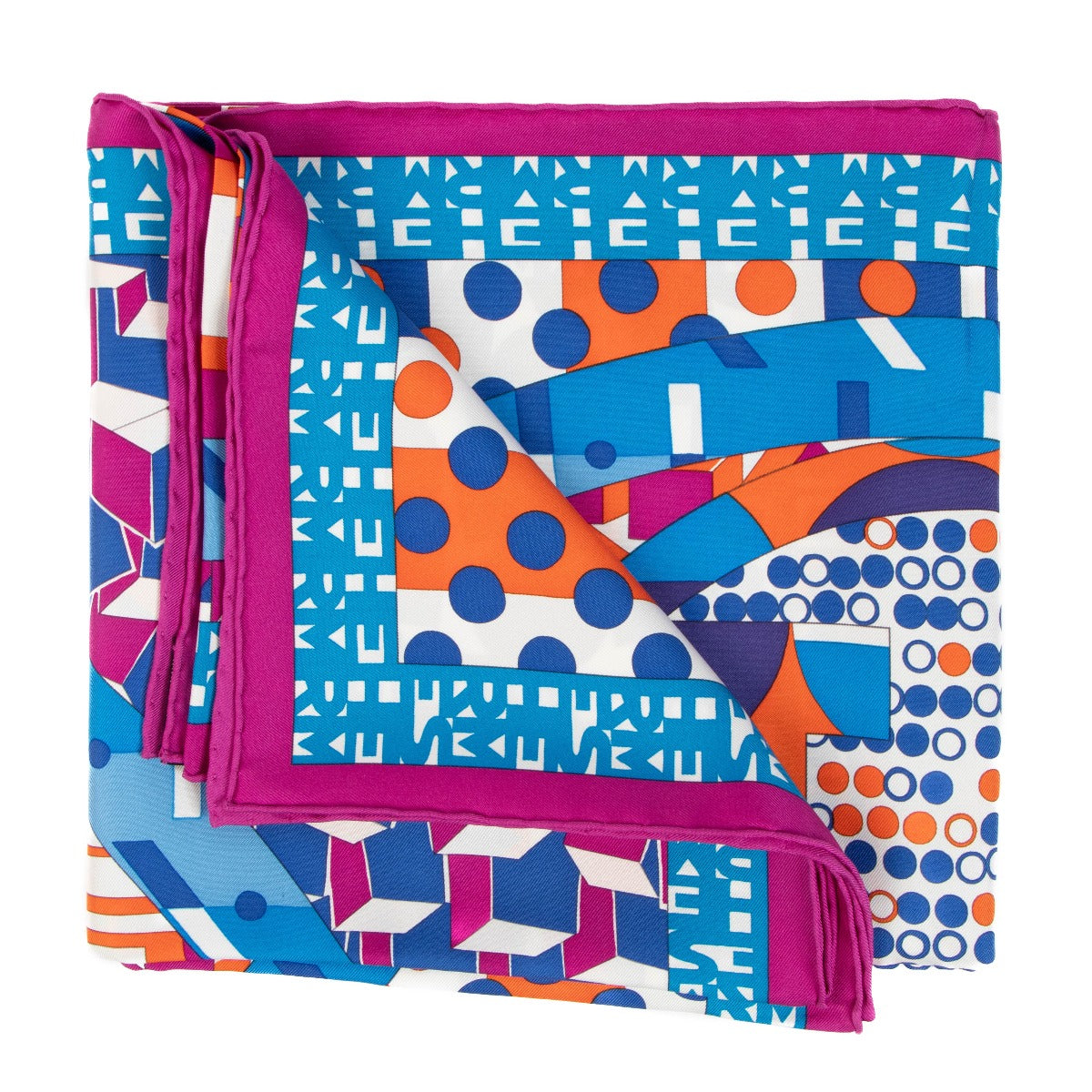 Hermès Ex-Libris en Cravates Silk 90 Scarf