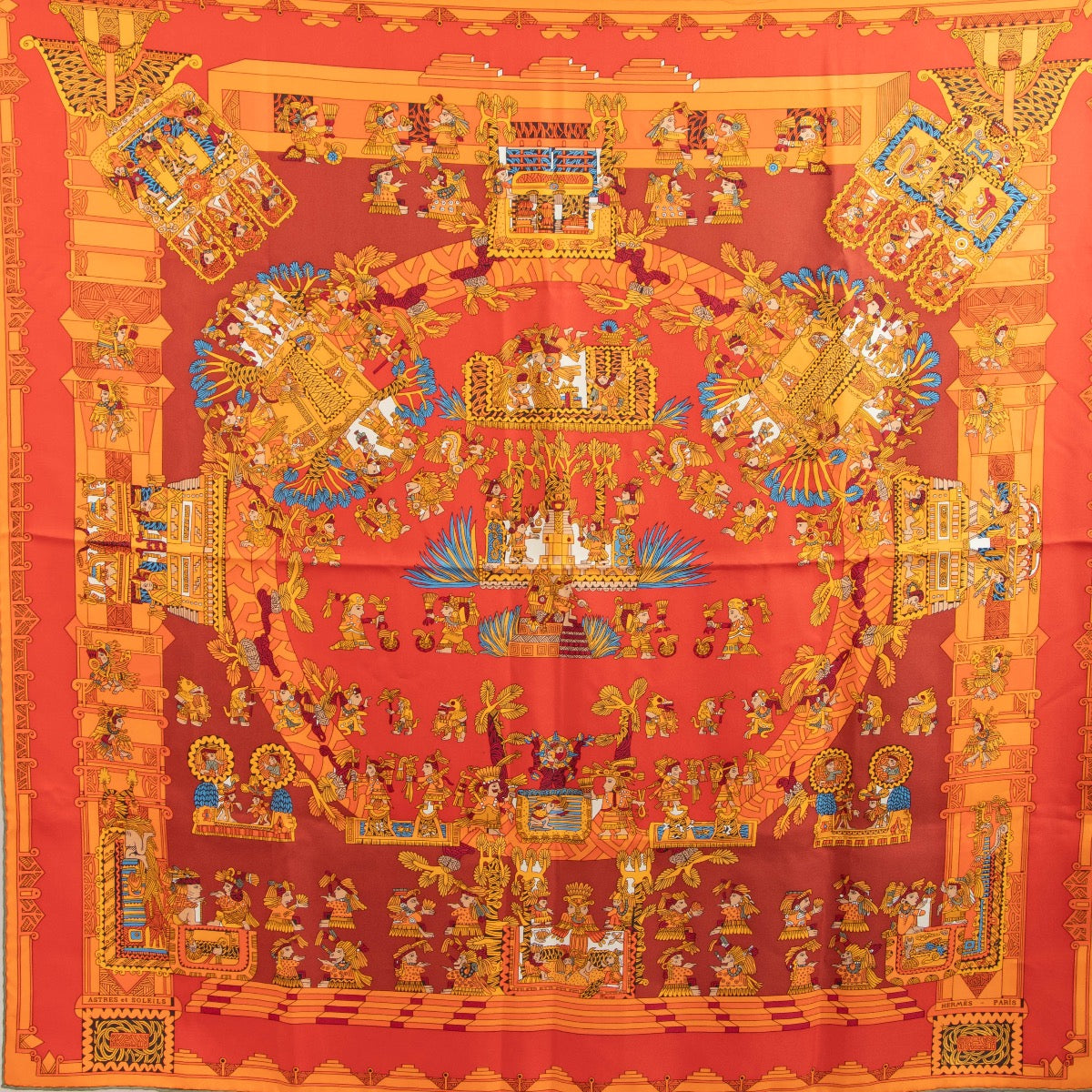 shop 100% authentic second hand Hermès Astres Et Soleil Silk Scarf on Labellov.com