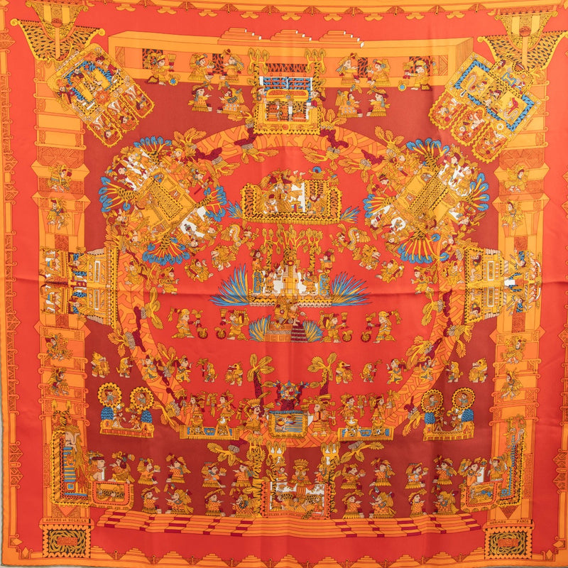 shop 100% authentic second hand Hermès Astres Et Soleil Silk Scarf on Labellov.com