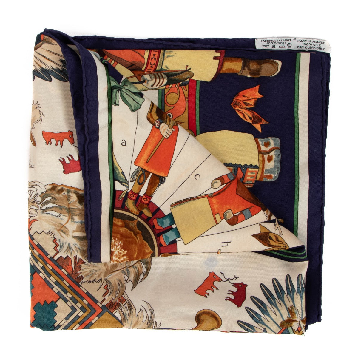 shop 100% authentic second hand Hermès Kachinas Silk Scarf on Labellov.com