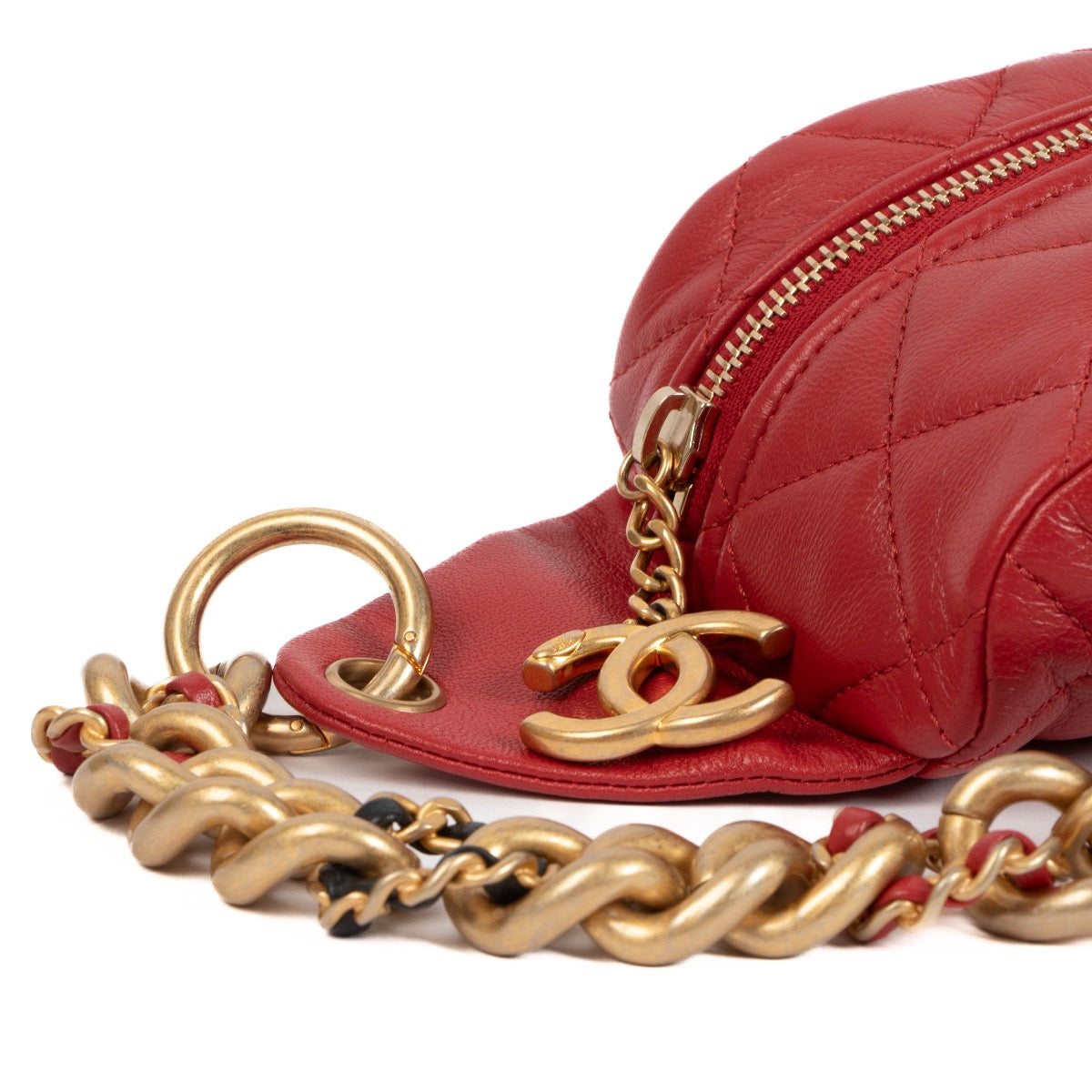 shop 100% authentic second hand Chanel Red Belt Bag on Labellov.com