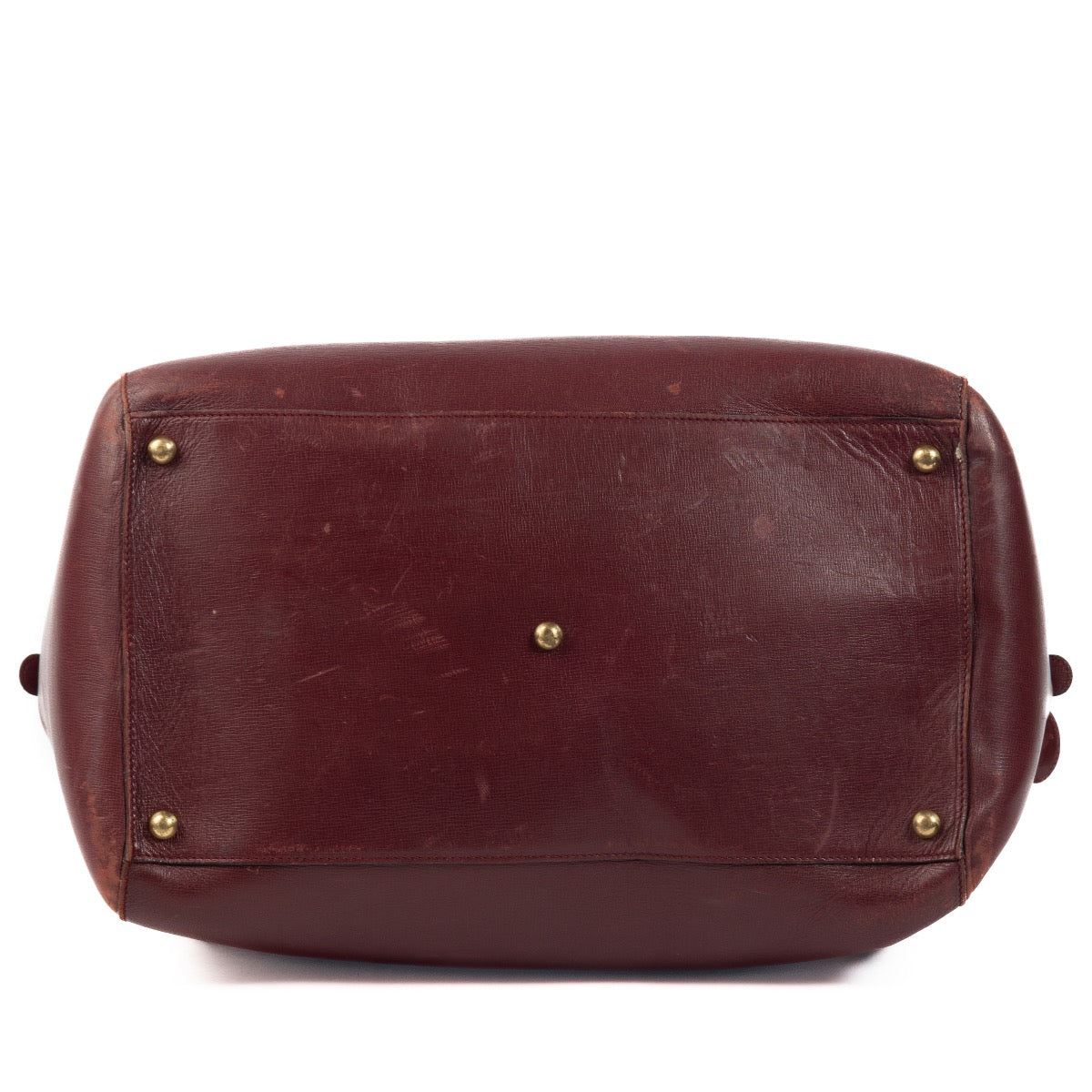 Shop 100% authentic second-hand Cartier Burgundy Leather Travel Bag on Labellov.com