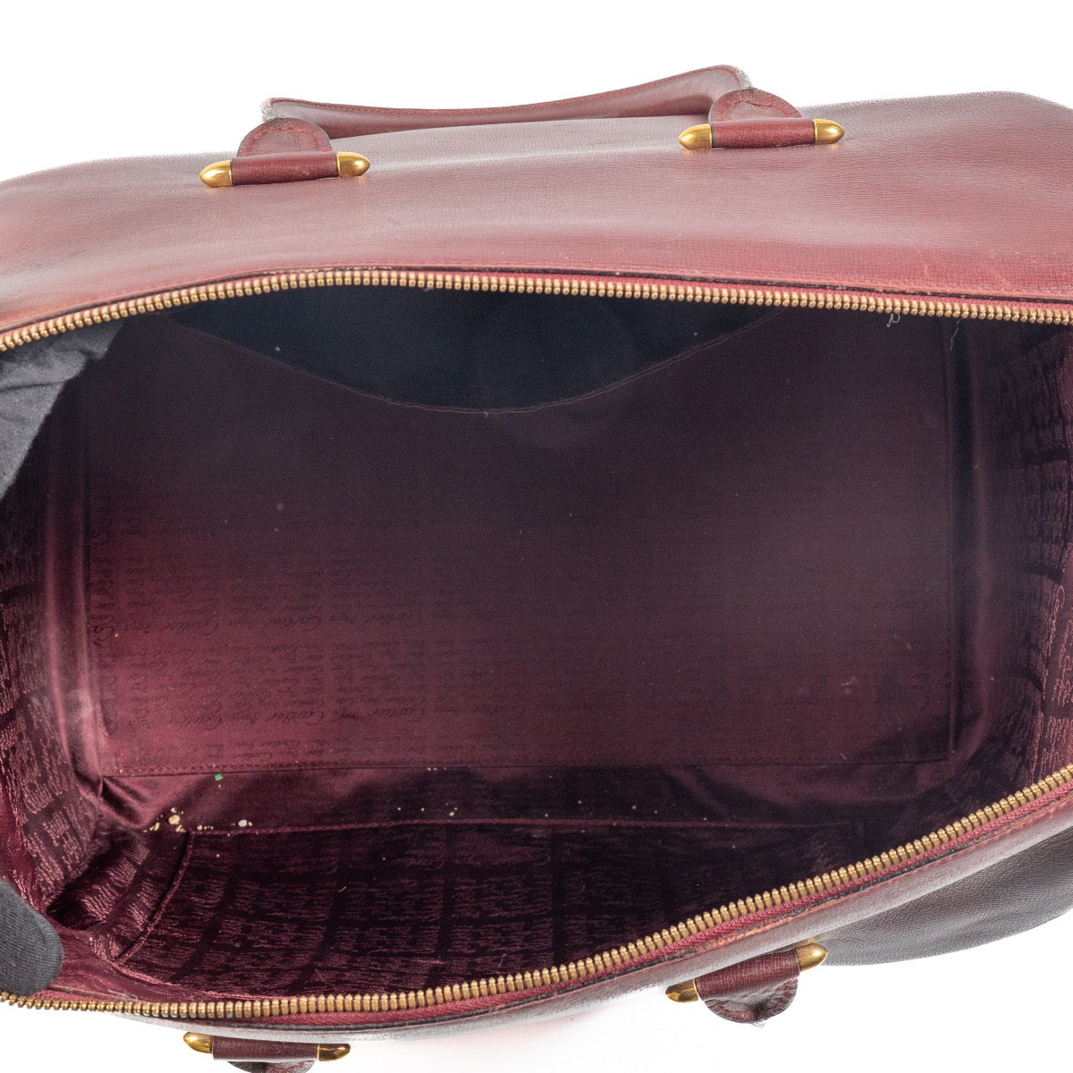 Shop 100% authentic second-hand Cartier Burgundy Leather Travel Bag on Labellov.com