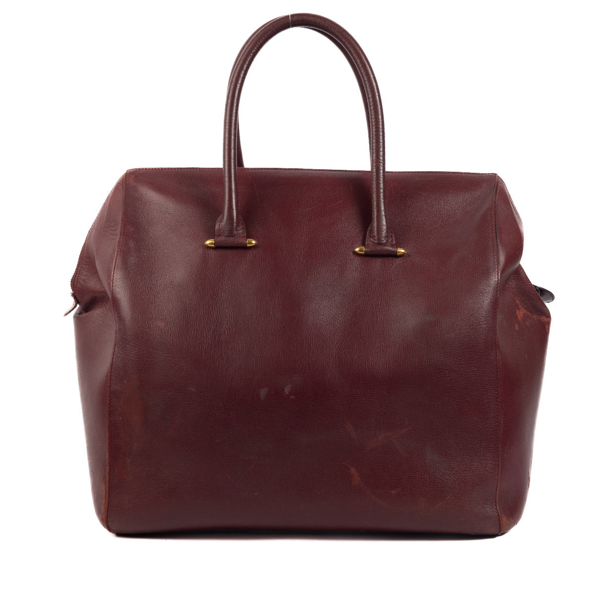 Shop 100% authentic second-hand Cartier Burgundy Leather Travel Bag on Labellov.com