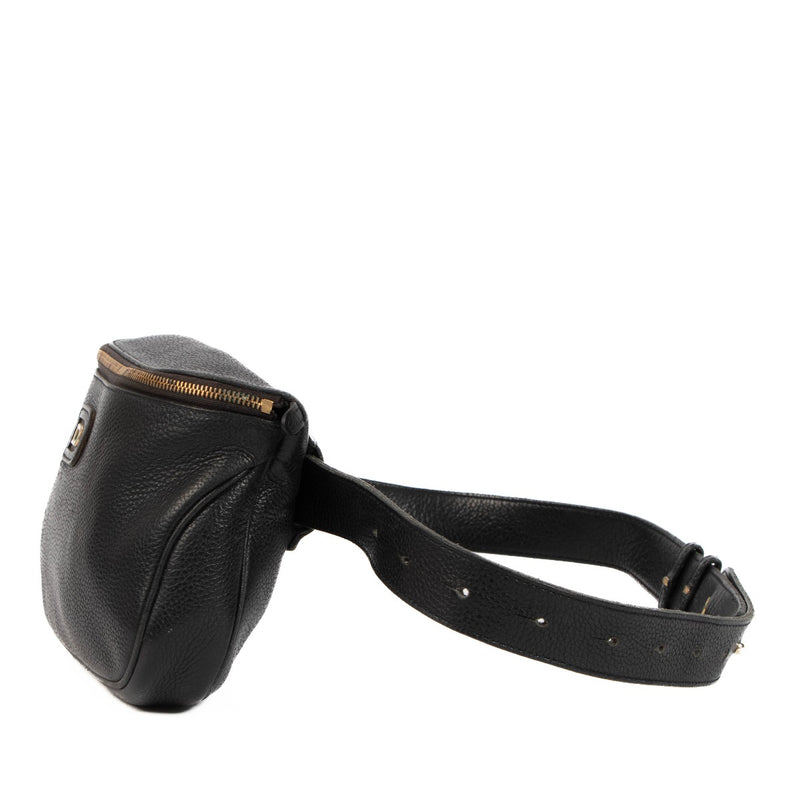 Delvaux Black Trotteur Evasion Belt Bag