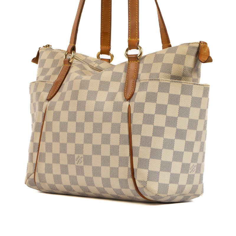 Louis Vuitton Damier Azur Totally MM Shoulder Bag