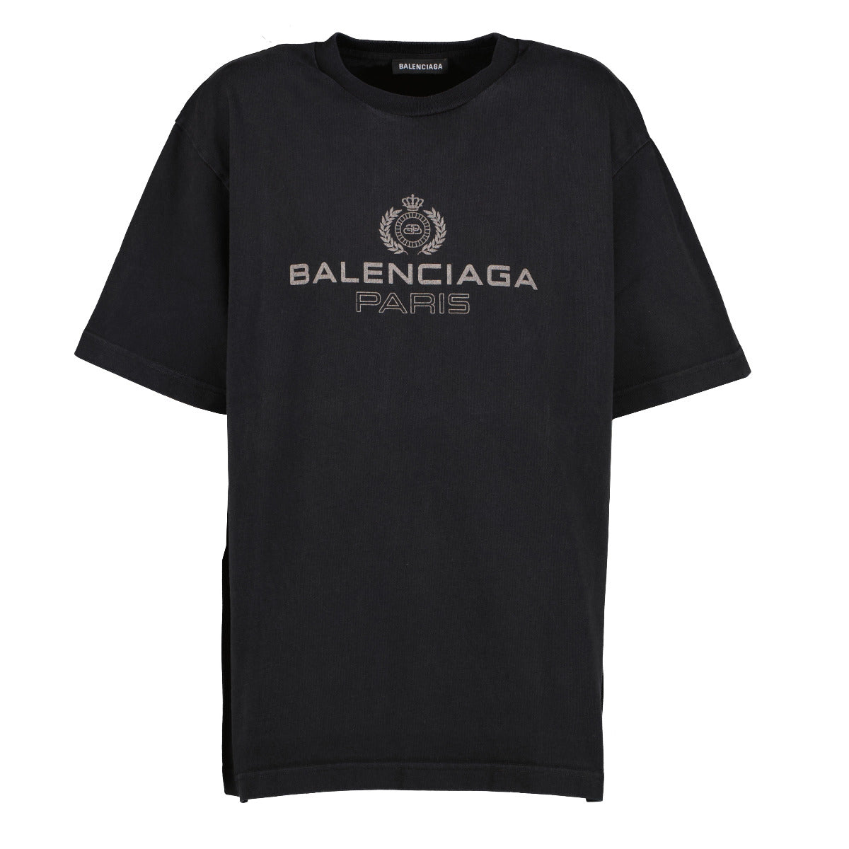 Balenciaga Black Logo T-shirt - size S for the best price at Labellov secondhand luxury in Antwerp. We buy and sell your preloved and new designer items.