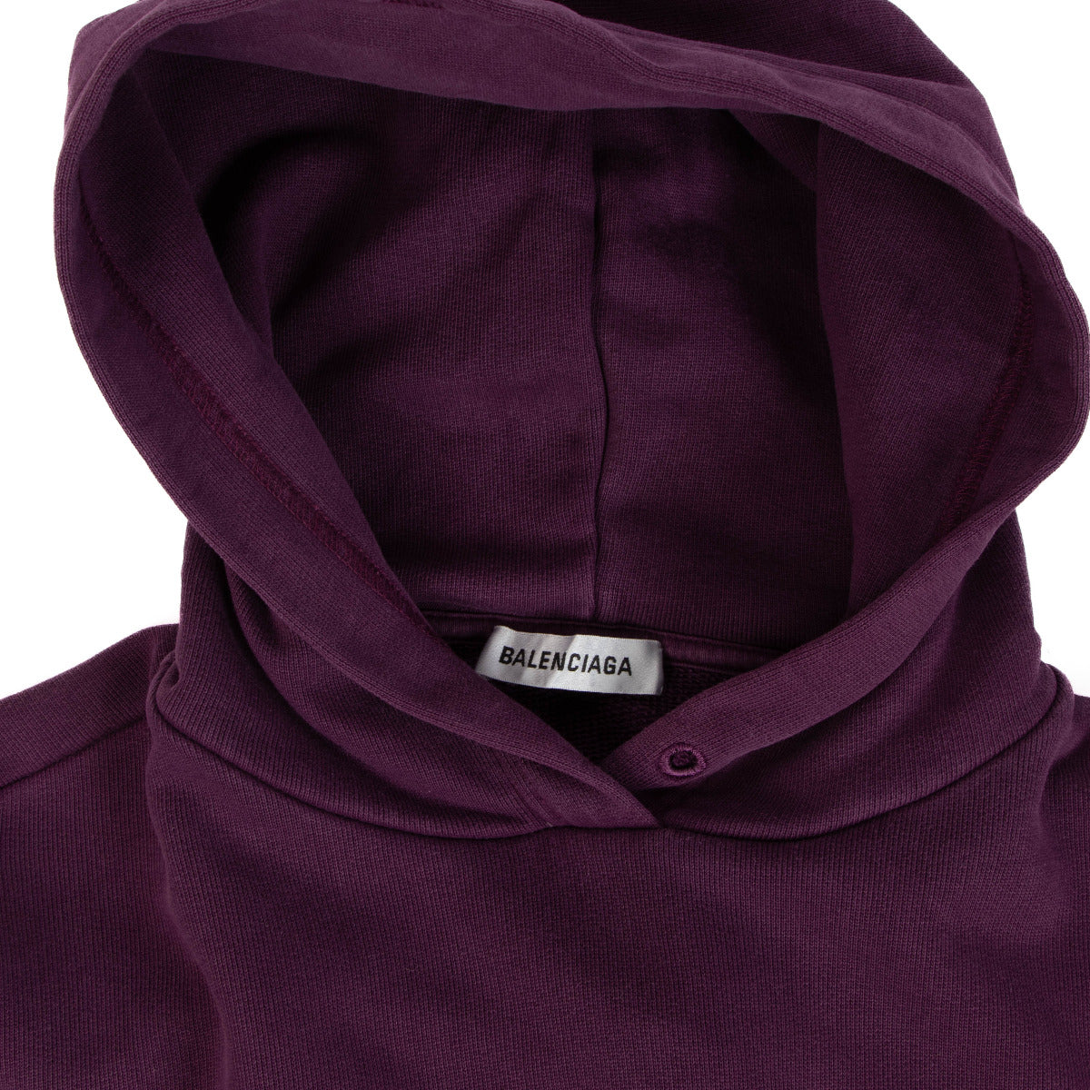 Balenciaga Paarse Hoodie met Ruglogo - Maat S