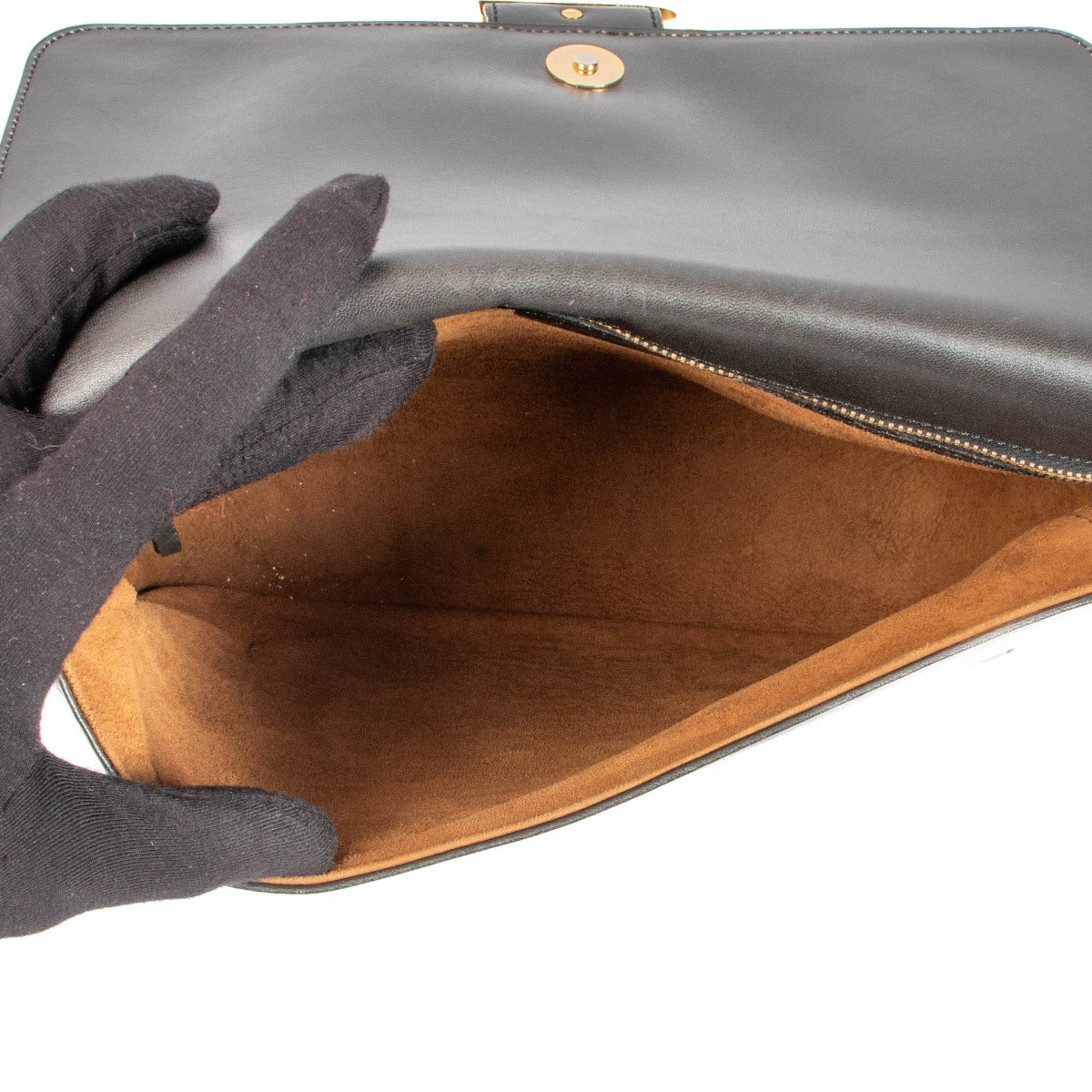 Delvaux Brown Box Calf Poirier Shoulder Bag