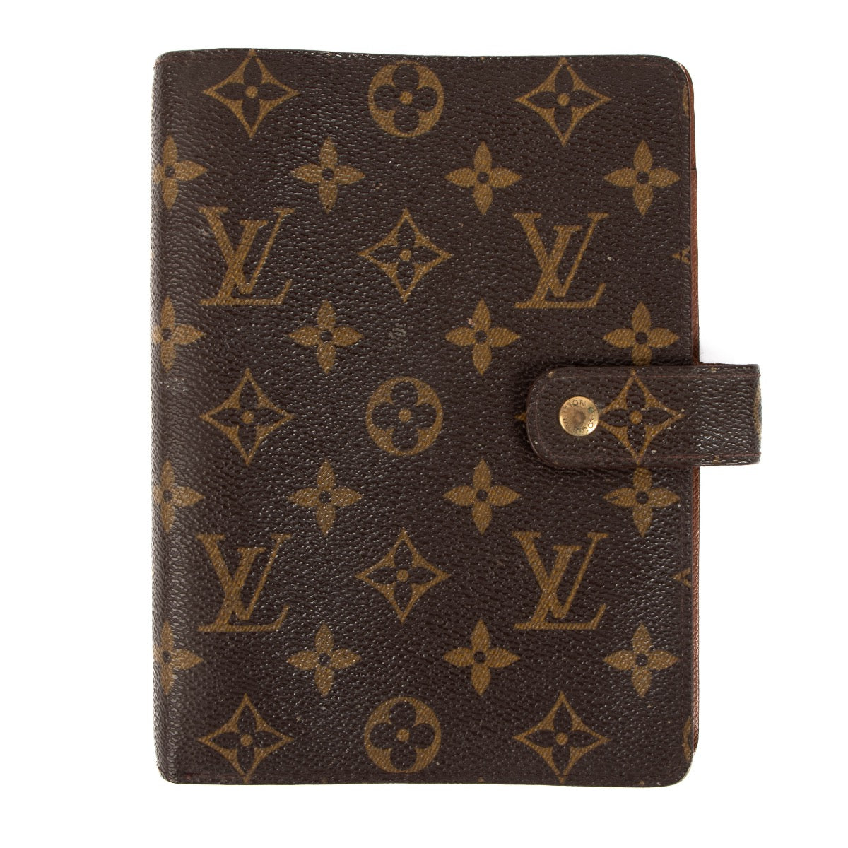 Buy a verified second-hand Louis Vuitton Monogram Medium Ring Agenda Cover in very good condition at Labellov Antwerp, Brussels, Knokke.
