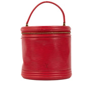 Buy a verified second-hand Louis Vuitton Red Epi Leather Vanity Case Cannes Bag in good condition at Labellov Antwerp, Brussels, Knokke