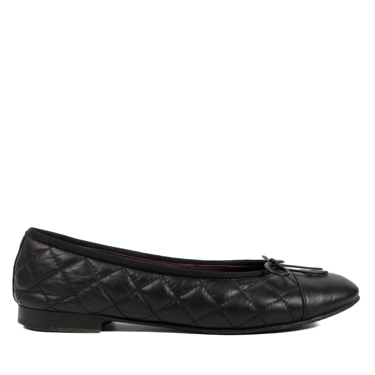 Chanel Black Quilted Lambskin Ballet Flats