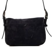 Shop safe online at labellov in Antwerp, Brussels and Knokke this 100% authentic second hand Delvaux Navy Blue Nubuck Crossbody