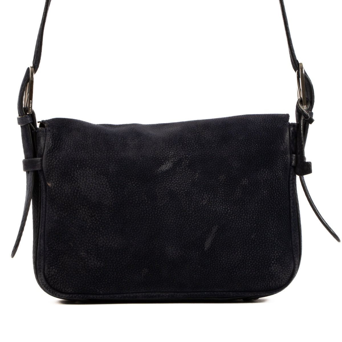 Shop safe online at labellov in Antwerp, Brussels and Knokke this 100% authentic second hand Delvaux Navy Blue Nubuck Crossbody