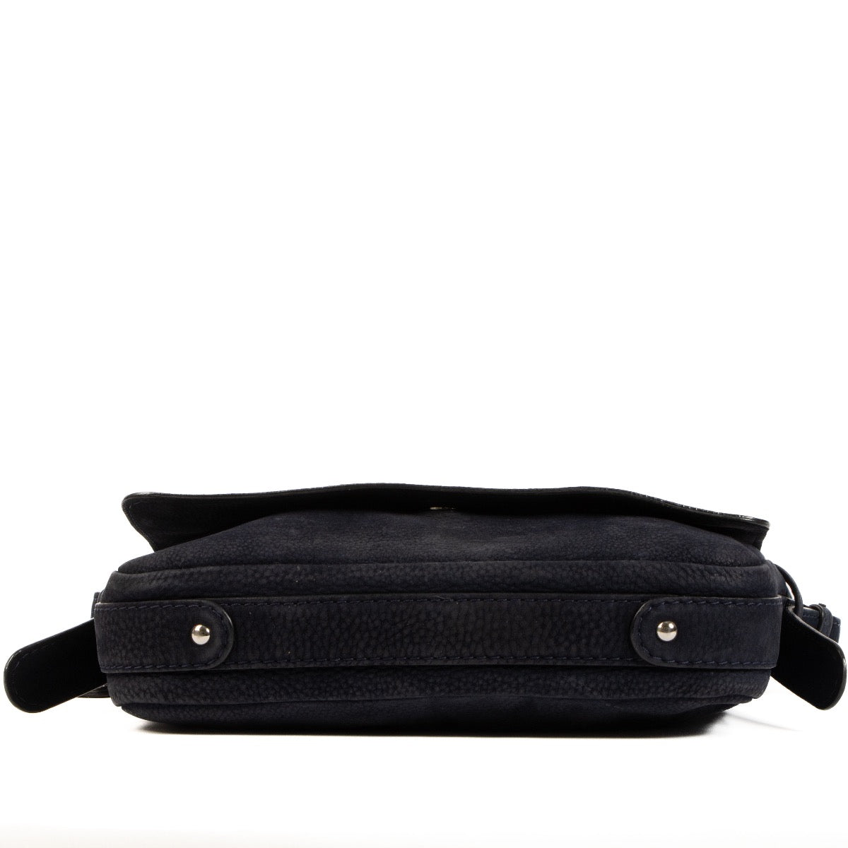 Shop safe online at labellov in Antwerp, Brussels and Knokke this 100% authentic second hand Delvaux Navy Blue Nubuck Crossbody